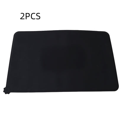 Solid Color Silicone Pet Food Mat