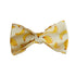 Yellow Banana Dog Traction Rope with a fun banana pattern bow tie design.