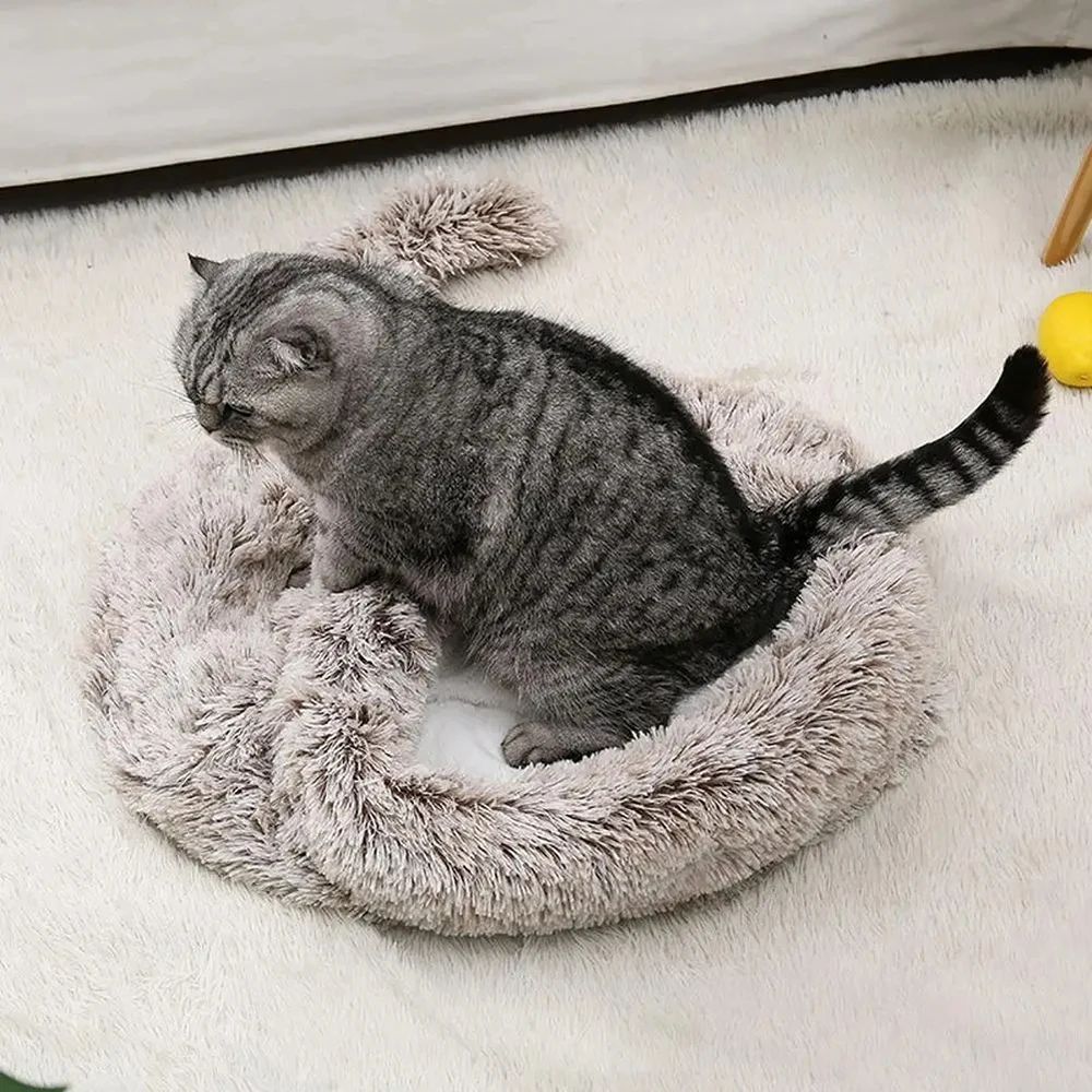 Plush Bag Cat Hideout House Winter Warm 