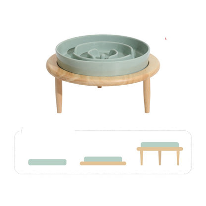 Pet Slow Food Ceramic Neck Protection Bowl